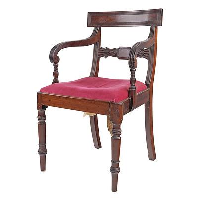 Regency Mahogany Carver Chair, Early 19th Century