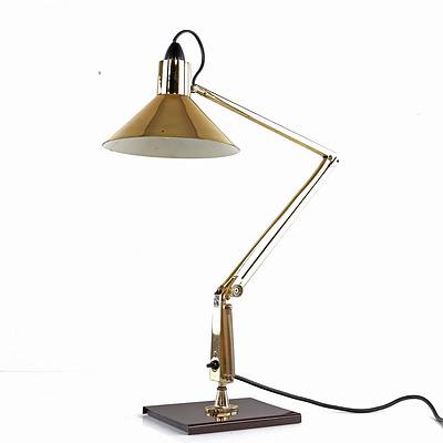 1970s Brass Planet Articulating Desk Lamp