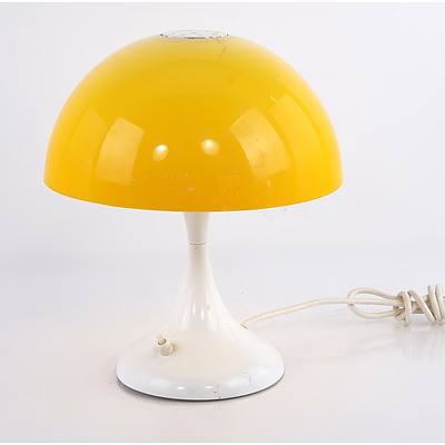 Retro Yellow Mushroom Table Lamp