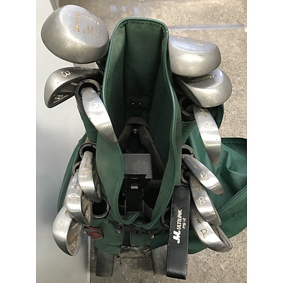 Set Of Multilink Golf Clubs With Trolley Bag