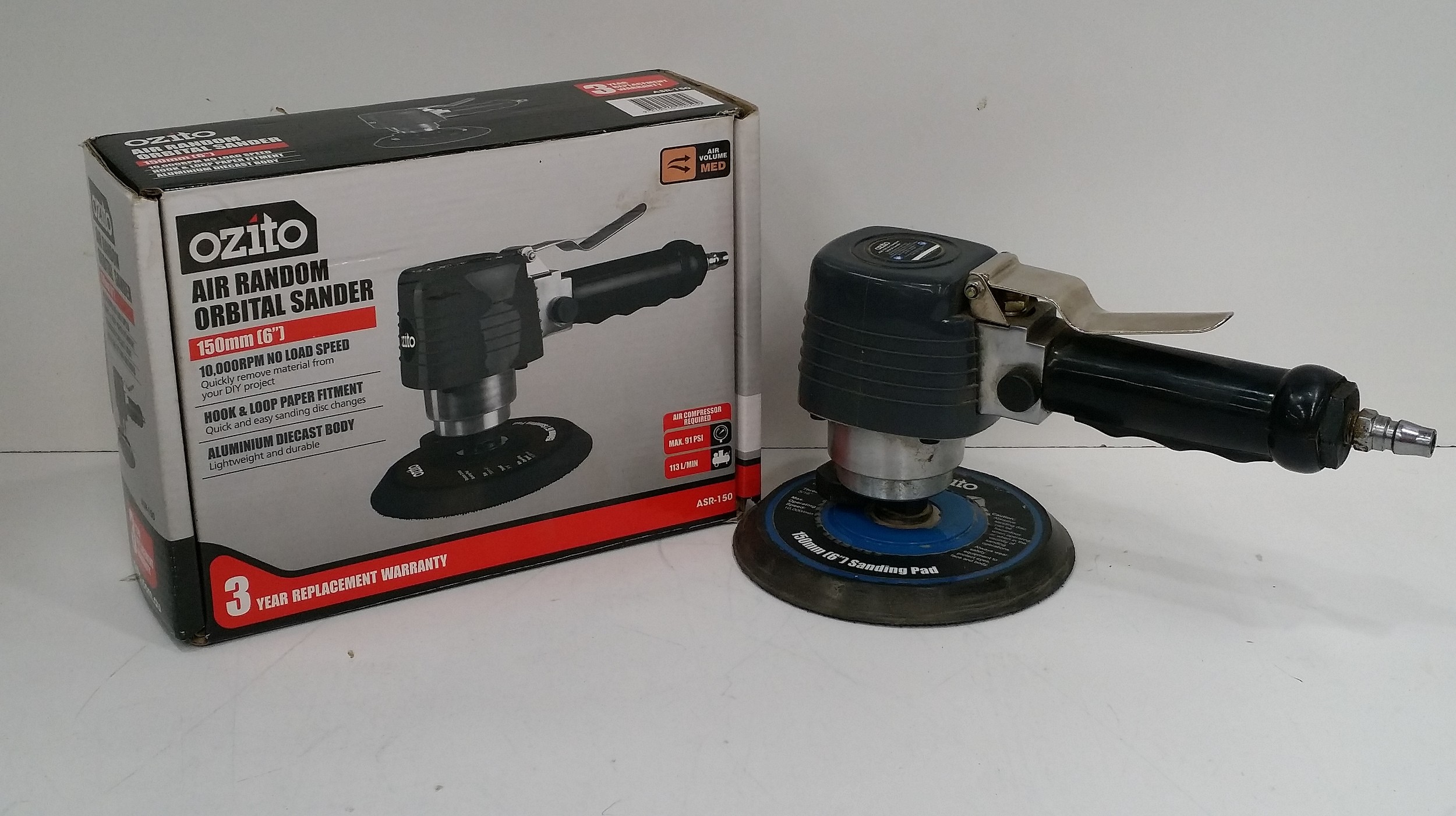 Ozito air random orbital sander Lot 1116186 ALLBIDS