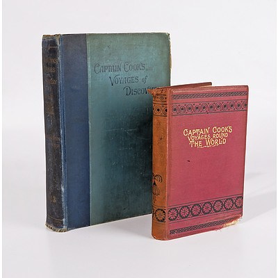 Captain Cooks Voyages Round the World, W. Nicholson & Sons, London and Captains Voyages of Discovery Volume 2, Ward Lock Bowden & Co, Both Hard Cover London