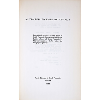 Charles Sturt, Two Expeditions into Southern Australia Volume 1-2, Libraries Board of S.A., Adelaide, 1963, Hard Cover