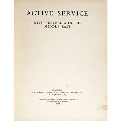 Collection of Six Australian War Memorial Published WWII Related Books Published 1941-3, First Editions, Hard Covers Including