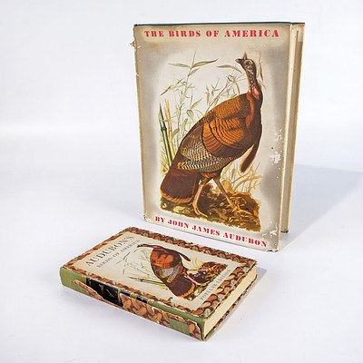 J. J. Audubon, Birds of America, Macmillan Co, London, in Two Different Editions, 1957 and Popular Edition 1950, Hard Cover