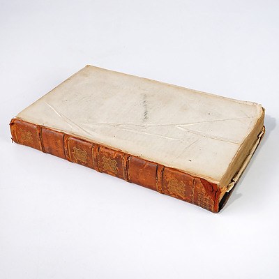 William Robertson, The History of America Volume II, London, 1778, Leather Bound with Gilt Embossing to Spine, Missing Cover