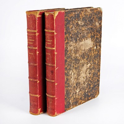 Russes et Turcs, La Guerre, Librairie de la Societe Anonyme de Publications Periodiques Dórient, 1878, Volume 1-2, Leather Bound Spine Hard Cover
