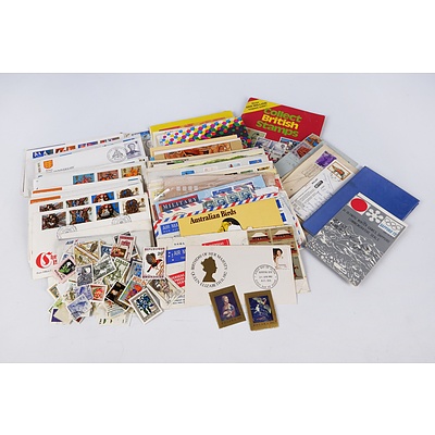 Quantity of Australian and International First Day Covers, Stamps Folders and Stamps on Envelopes