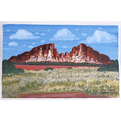 Daniel Goodwin (b. 1947) Rainbow Valley 2006, Oil on Canvas, Unframed