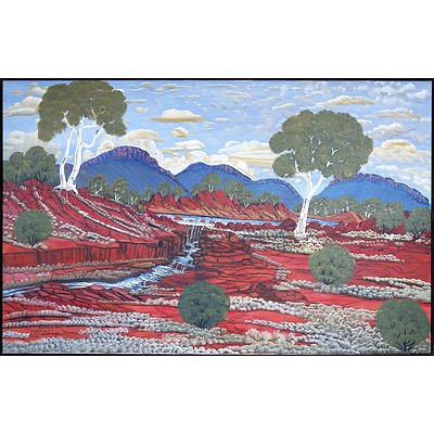 Daniel Goodwin (b. 1947) Harts Range After Rain 2005, Oil on Canvas