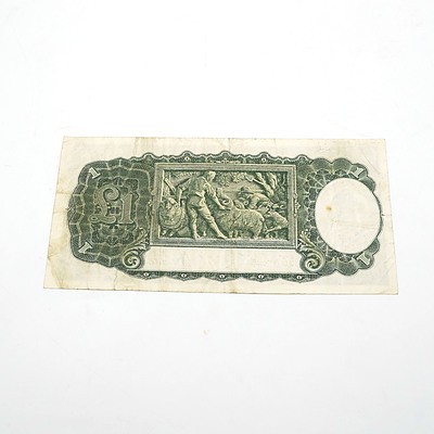 Commonwealth of Australia Armitage / McFarlane One Pound Note, H25 221479