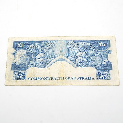 Commonwealth of Australia Coombs / Wilson Five Pound Note, TC92 683280