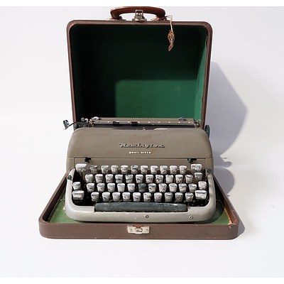 Remington Quiet-Riter Miracle Tab Portable Typewriter and Case