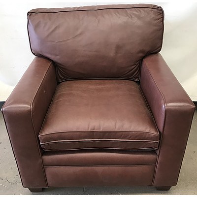 Hancock&Moore Brown Leather Armchair