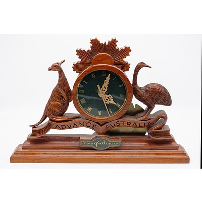 Sydney Cove Collection Advance Australia Quartz Mantle Clock
