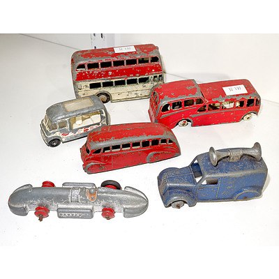 Group of Vintage Model Cars, Including Dinky, Lesney and Meccano