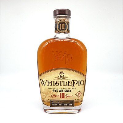 Whistlepig 750ml Farm Rye Whiskey 100 Proof Aged 10 Years