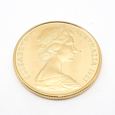 1981 Australian 22ct Gold $200 Coin, Royal Wedding Commemorative Coin, 10g