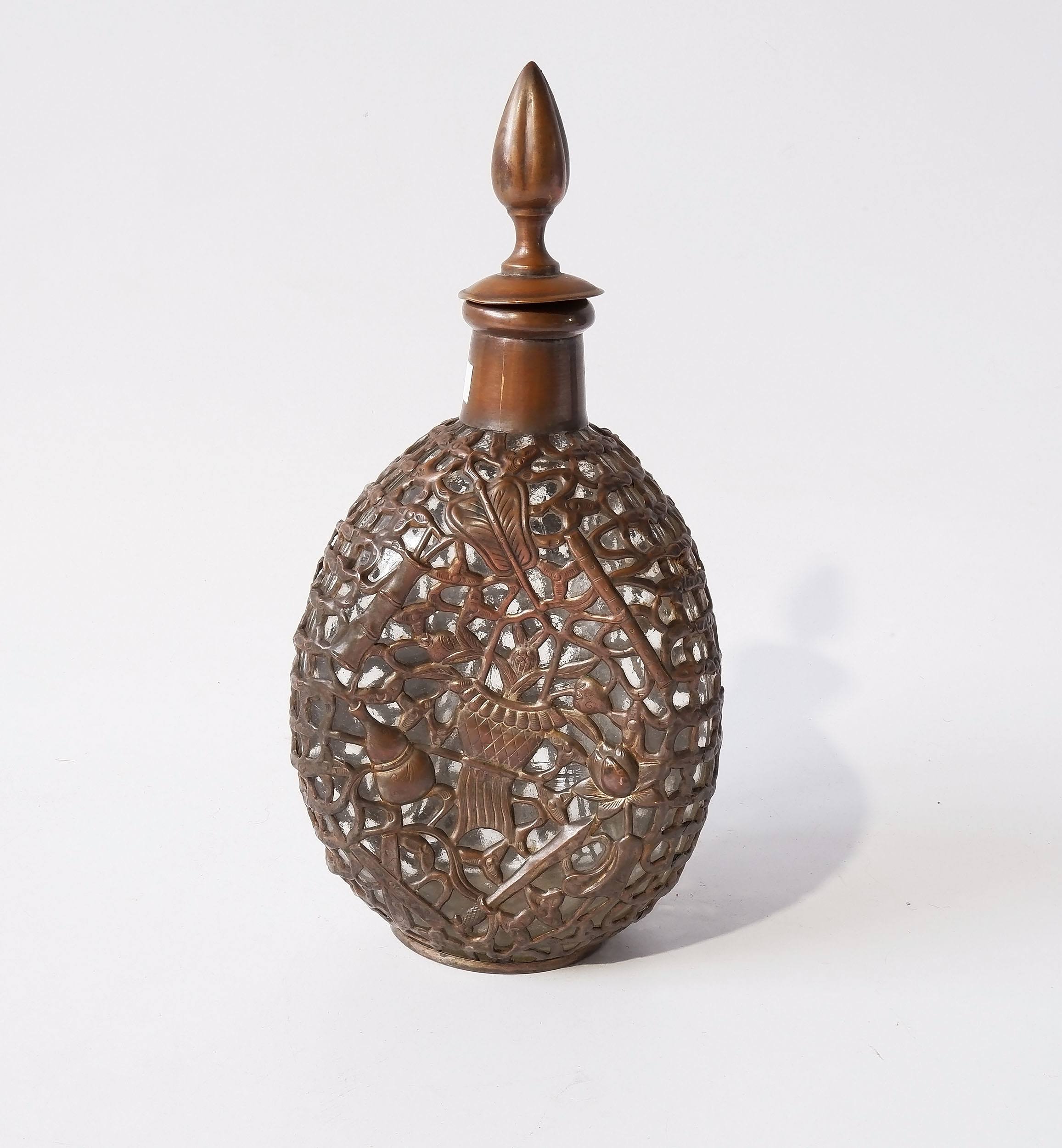 Copper Overlaid Whisky Decanter Lot 1123947 ALLBIDS