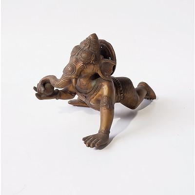 Indian Brass Figure of Ganesh