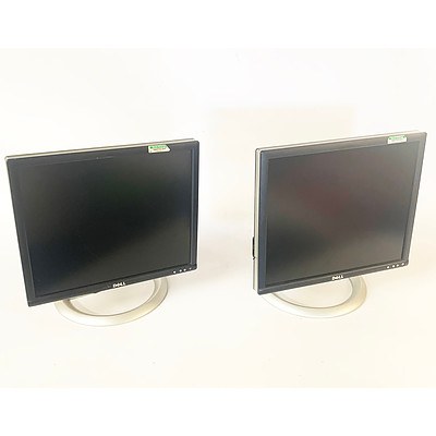 Dell 1905FP 19-Inch LCD Monitors - Lot of Two