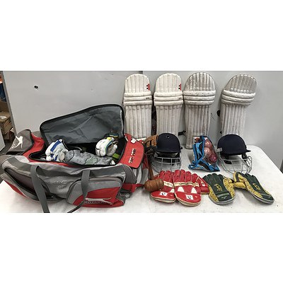 Large Lot Of Cricket and Other Sporting Accessories