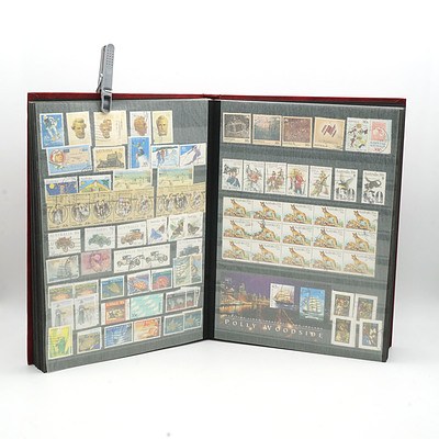 Extensive Australian Stamp Album, Including Over Stamped Red 1d Kangaroo, Partial Sheets, First Day Covers and More