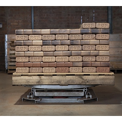 A pallet of Thors Hammer Fire Briquettes