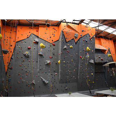 Voucher for rock climbing for a family of 6 from Canberra Indoor Rock Climbing