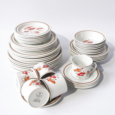 Royal Doulton Ironstone 49 Piece Dinner Service in Field Flower Pattern