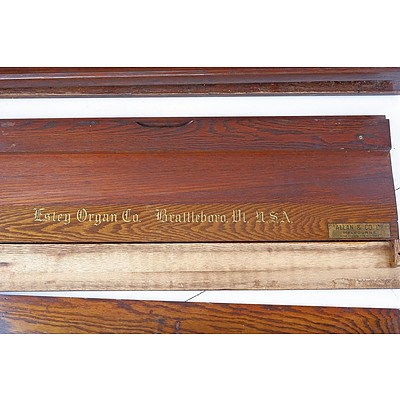 Estey Organ Co. Oak Cased Portable Organ, Early 20th Century