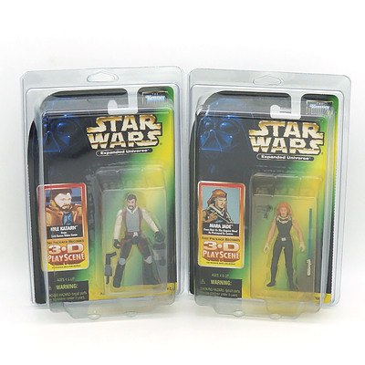 Kenner 1998 Star Wars Expanded Universe Mara Jade and Kyle Katarn, New Old Stock