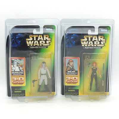 Kenner 1998 Star Wars Expanded Universe Mara Jade and Grand Admiral Thrawn, New Old Stock
