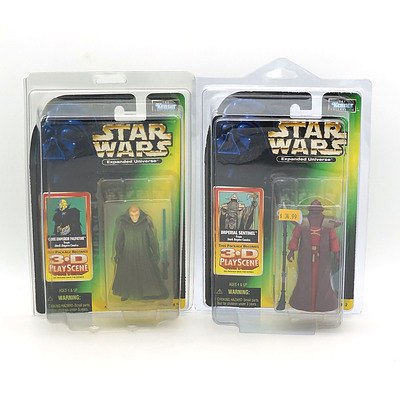Kenner 1998 Star Wars Expanded Universe Clone Emperor Palpatine and Imperial Sentinel, New Old Stock
