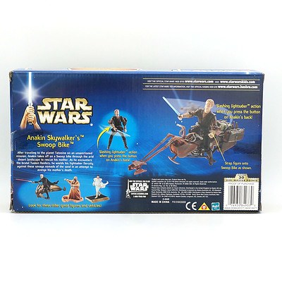 Hasbro 2002 Star Wars Attack of the Clones Anakin Skywalker's Swoop Bike, New Old Stock