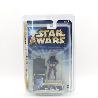 Hasbro 2004 Star Wars Return of the Jedi Jabba's Palace Holographic Luke Skywalker, New Old Stock