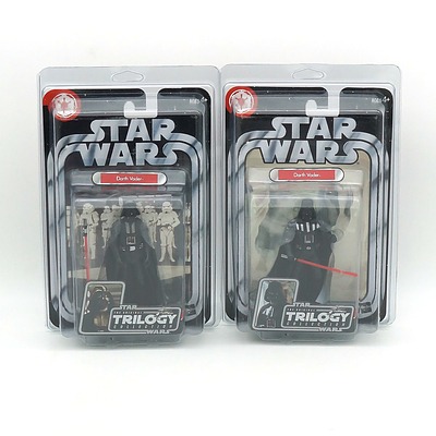 Hasbro 2004 Star Wars The Original Trilogy Collection Two Versions Darth Vader, New Old Stock