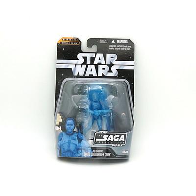Hasbro 2006 Star Wars The Saga Collection with Exclusive Hologram Figure, Holographic Clone Commander, New Old Stock
