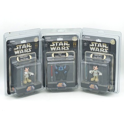 Three Hasbro 2007 Star Wars Star Figures, New Old Stock