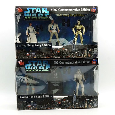 Two Kenner 1997 Star Wars Limited Hong Kong Edition Packs I and II, New Old Stock