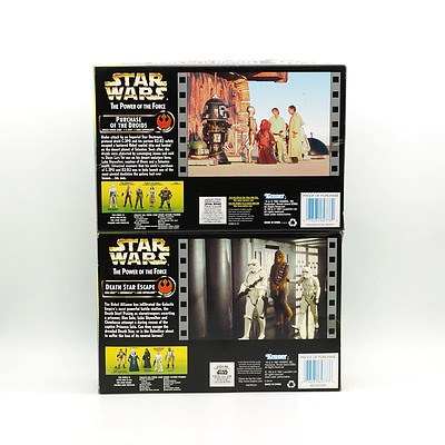 Two Kenner 1997 Star Wars Death Star Escape and Purchase of the Droids, New Old Stock