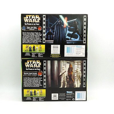 Two Kenner 1997 Star Wars Final Jedi Duel and Death Star Escape, New Old Stock