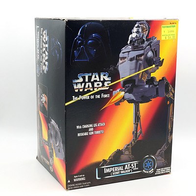 Kenner 1995 Boxed Star Wars The Power of the Force Galactic Empire Imperial AT-ST, Scout Walker