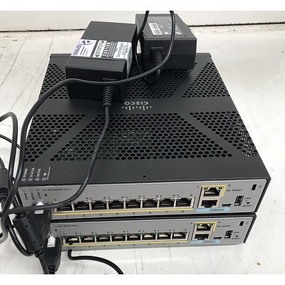 Cisco (ASA5506 V01) ASA 5506-X Adaptive Security Firewall Appliance - Lot of Two