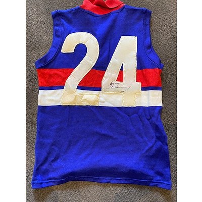 AFL Jumper Signed by Gary Dempsey - Brownlow Medallist - Footscray Football Club