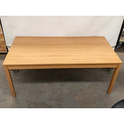 Wooden Laminate 6 Seat Dining Table
