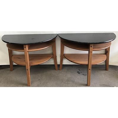Pair Of Pine Side Tables