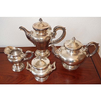Peruvian Sterling Silver (925) Tea and Coffee Service, 2485g