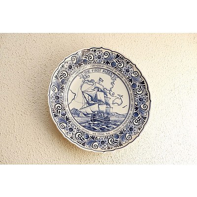 Delft Limited Edition First Fleet Plate, Edition 574/5000