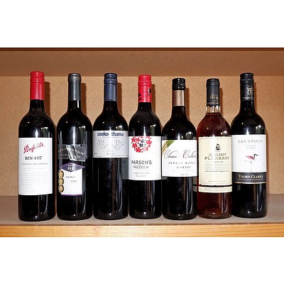 Seven Various Bottles of Wine, Including Penfold